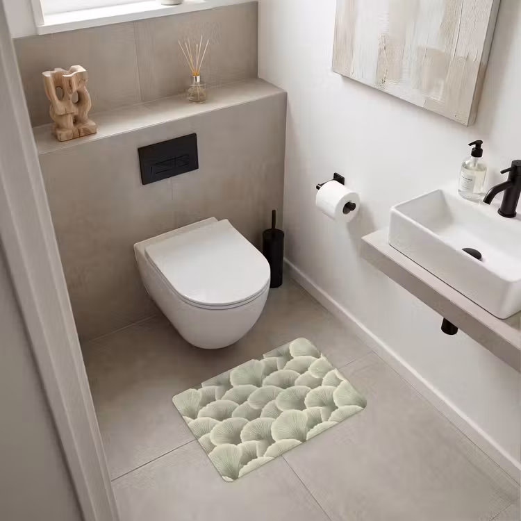WC Mat - Waaier - Blad - Groen — 6