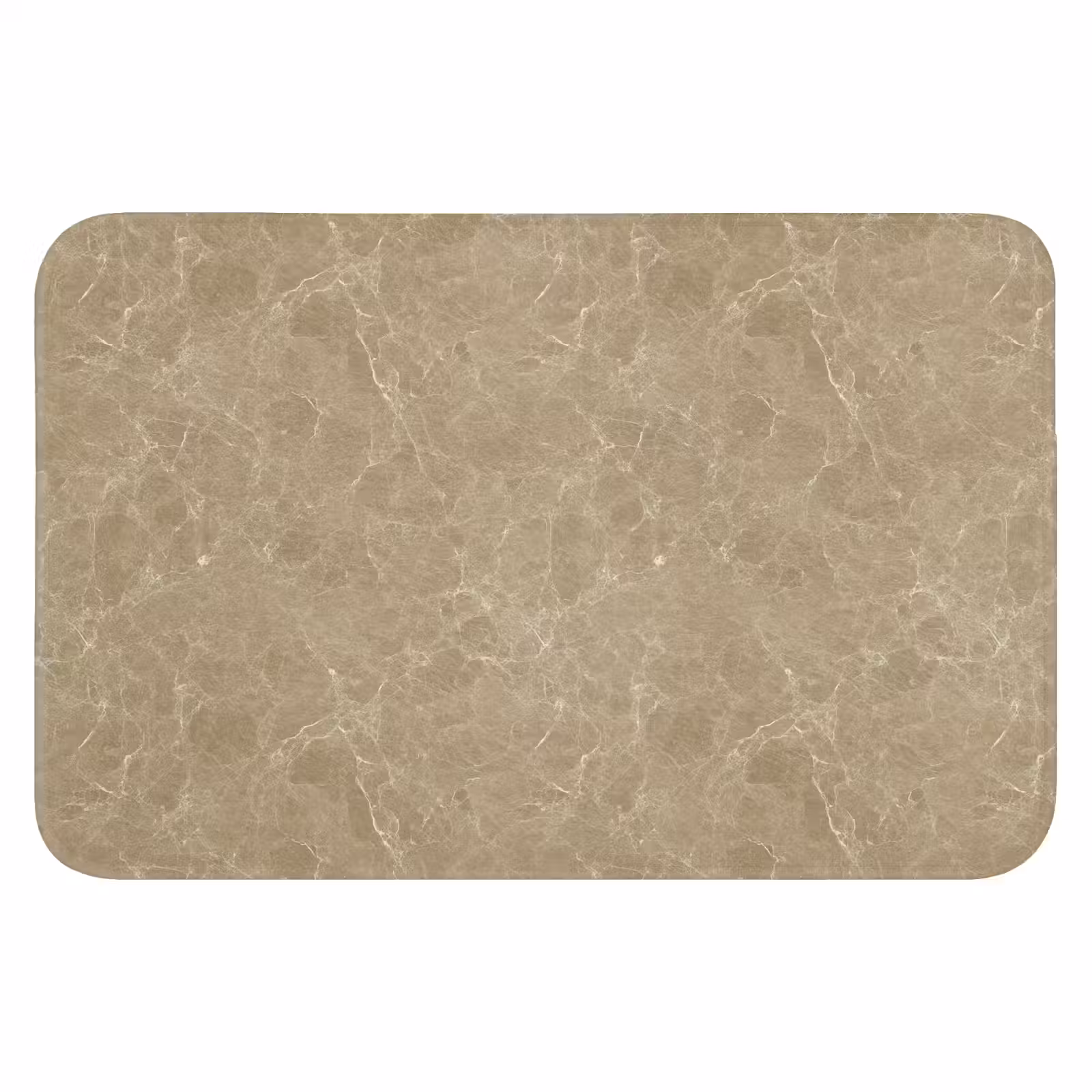 WC Mat - Beige - Marmer - Witte aders — 1