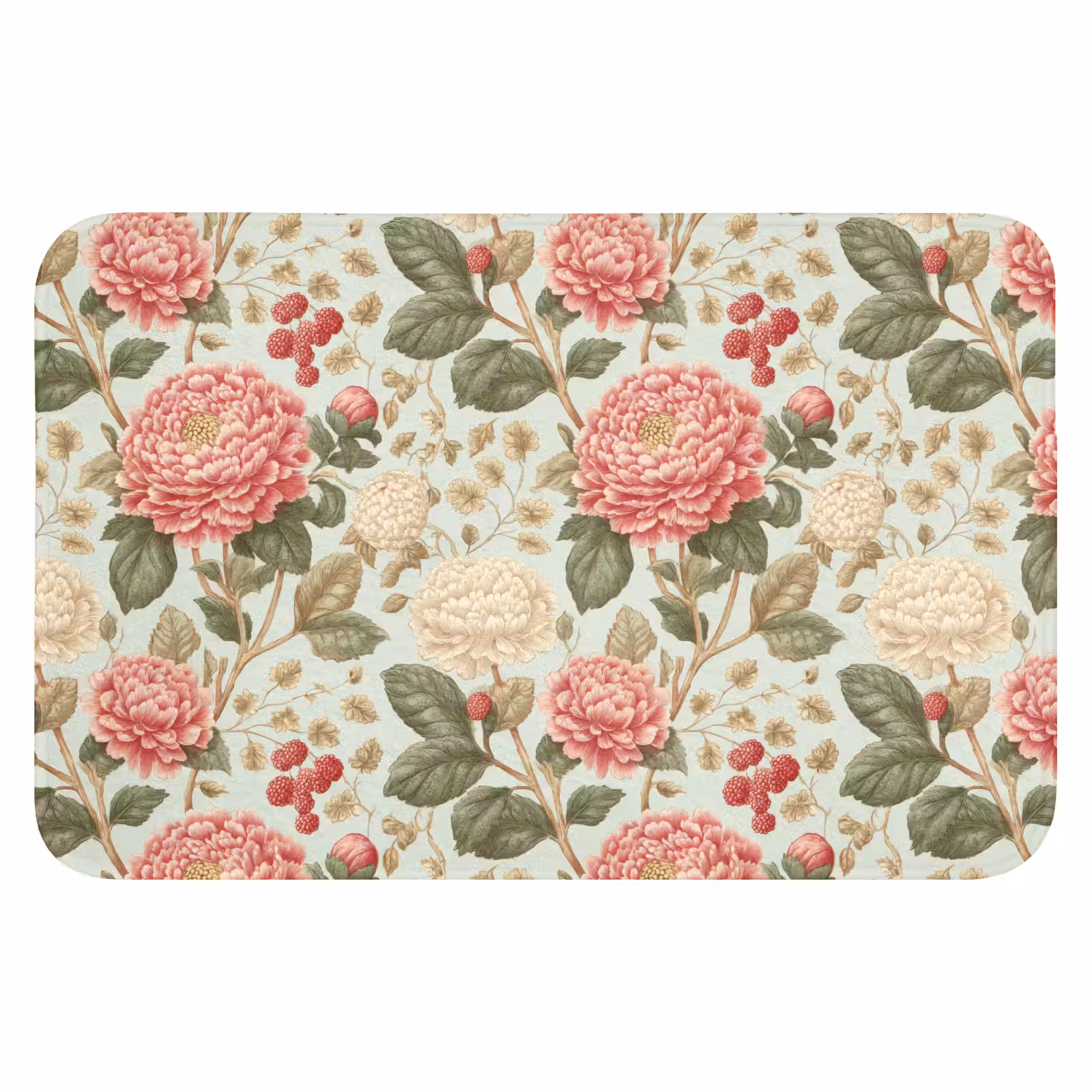 WC Mat - Klassiek - Botanisch - Veelkleurig — 1