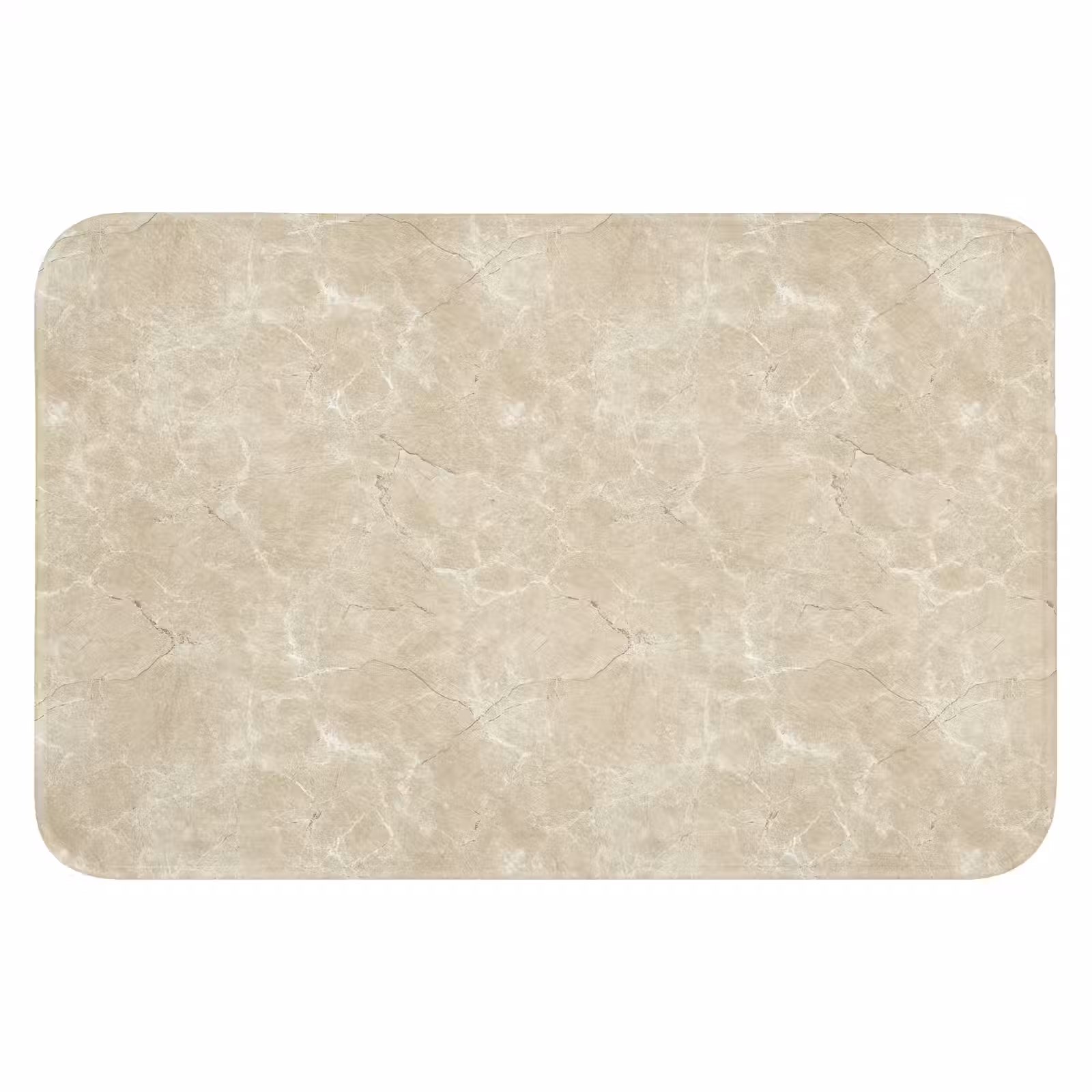 WC Mat - Lichtbeige - Marmer - Diffusie adering — 1