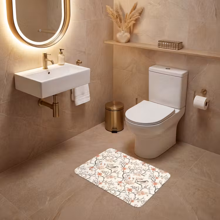 WC Mat - Kersenbloesem - Mus - Roze — 4