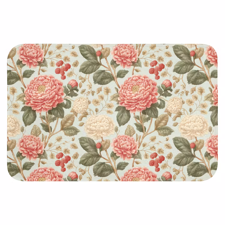 WC Mat - Klassiek - Botanisch - Veelkleurig — 1