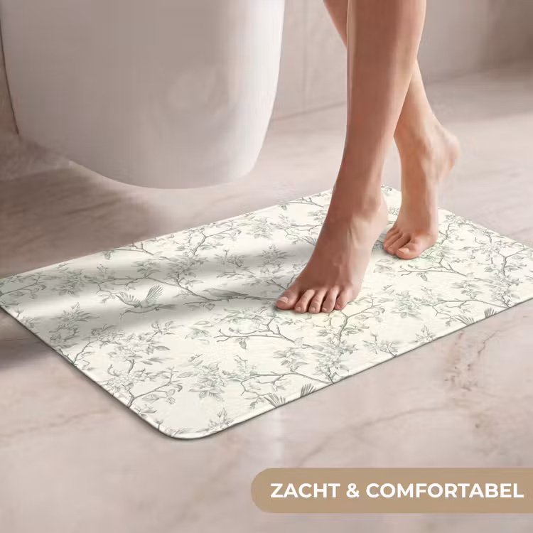 WC Mat - Klassiek - Vogels - Groen — 7