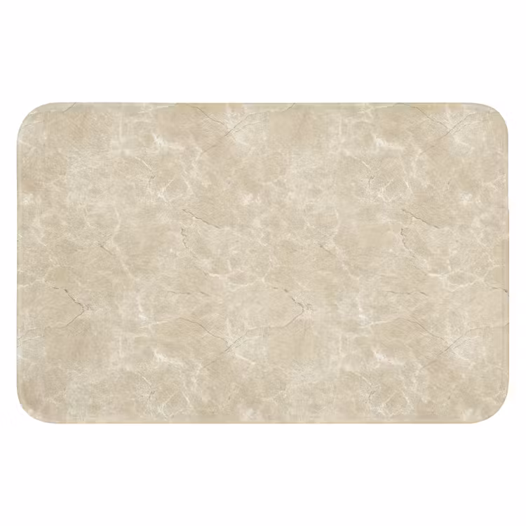WC Mat - Lichtbeige - Marmer - Diffusie adering — 1