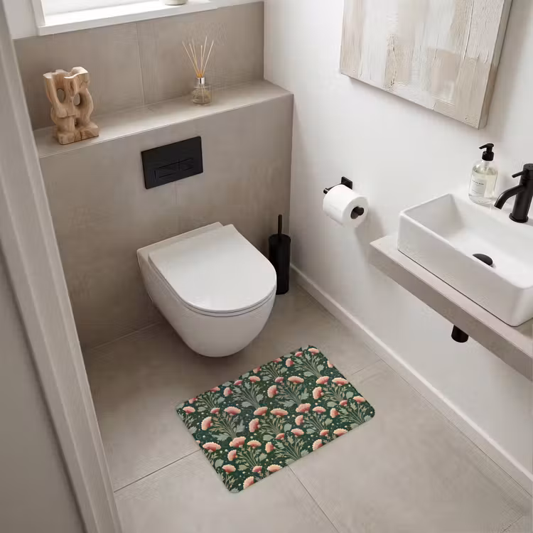 WC Mat - Patroon - Botanisch - Kleurrijk — 6