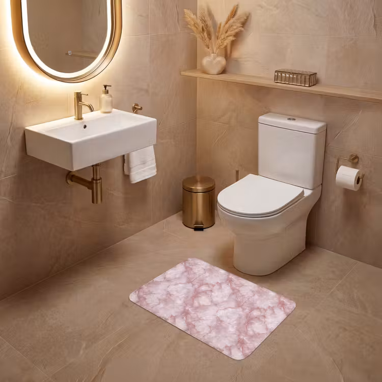 WC Mat - Roze - Kwartsmarmer - Aders — 4