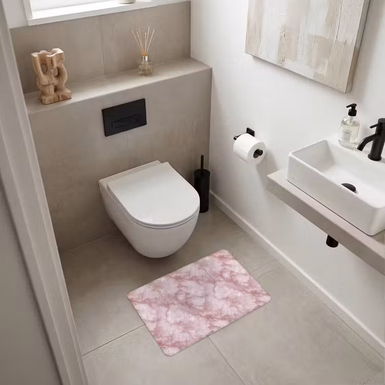 WC Mat - Roze - Kwartsmarmer - Aders — 6