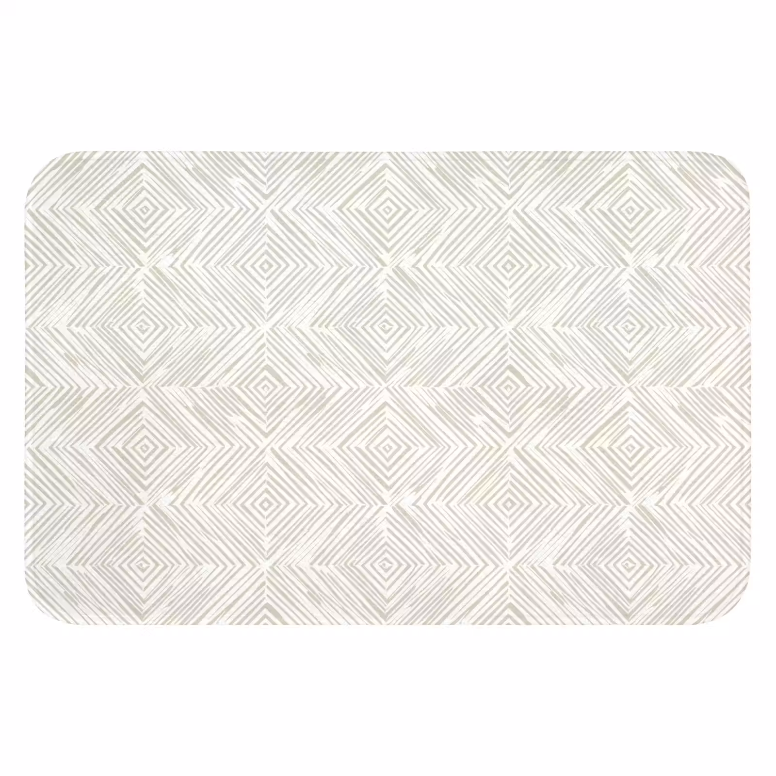 WC Mat - Abstract - Ruiten - Beige — 1