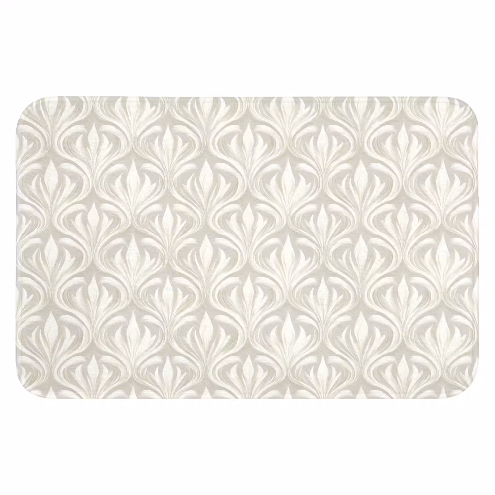 WC Mat - Barok - Patroon - Beige — 1