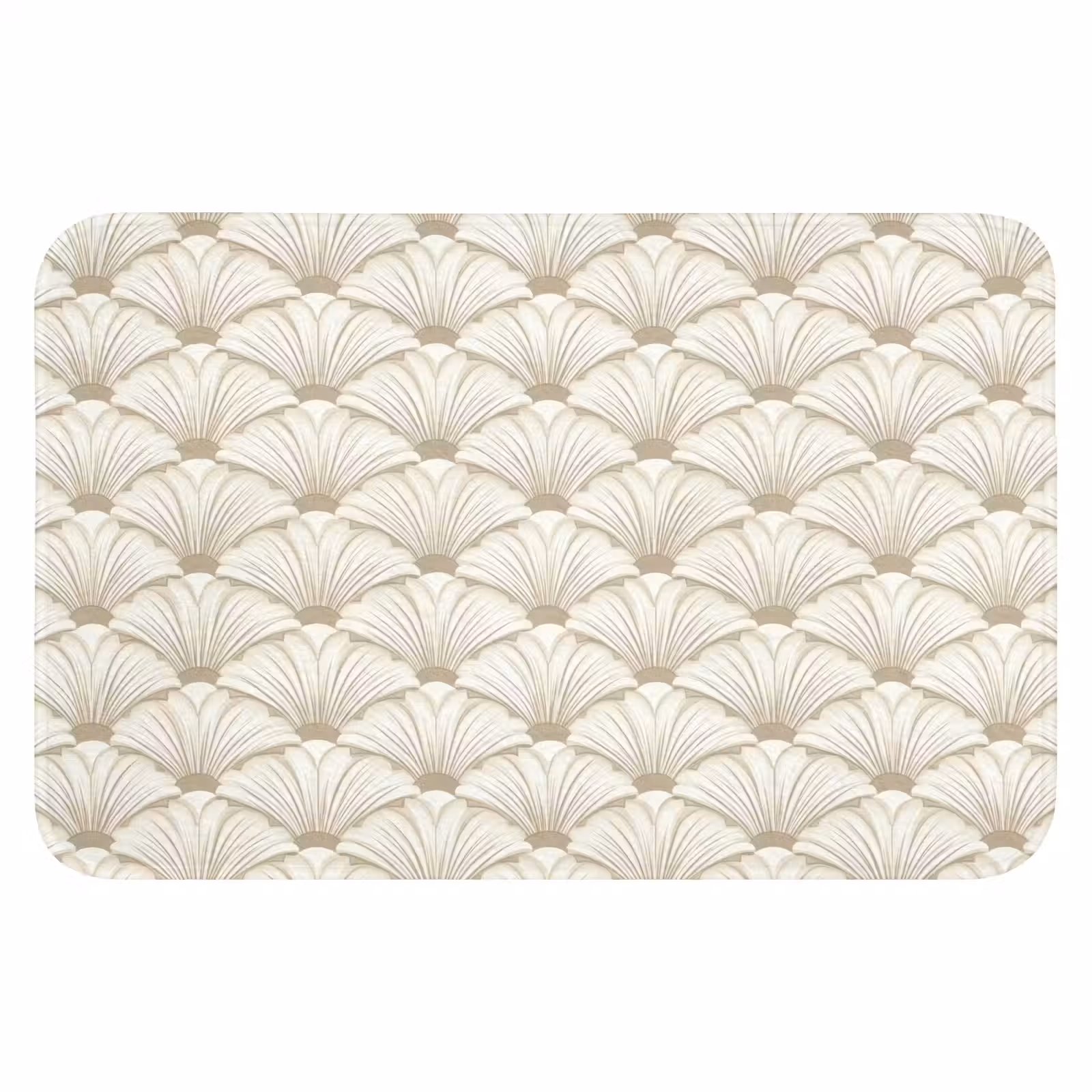 WC Mat - Klassiek - Art - Beige — 1