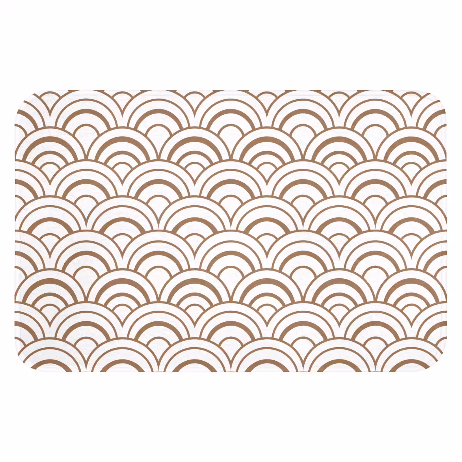WC Mat - Klassiek - Motief - Terracotta — 1