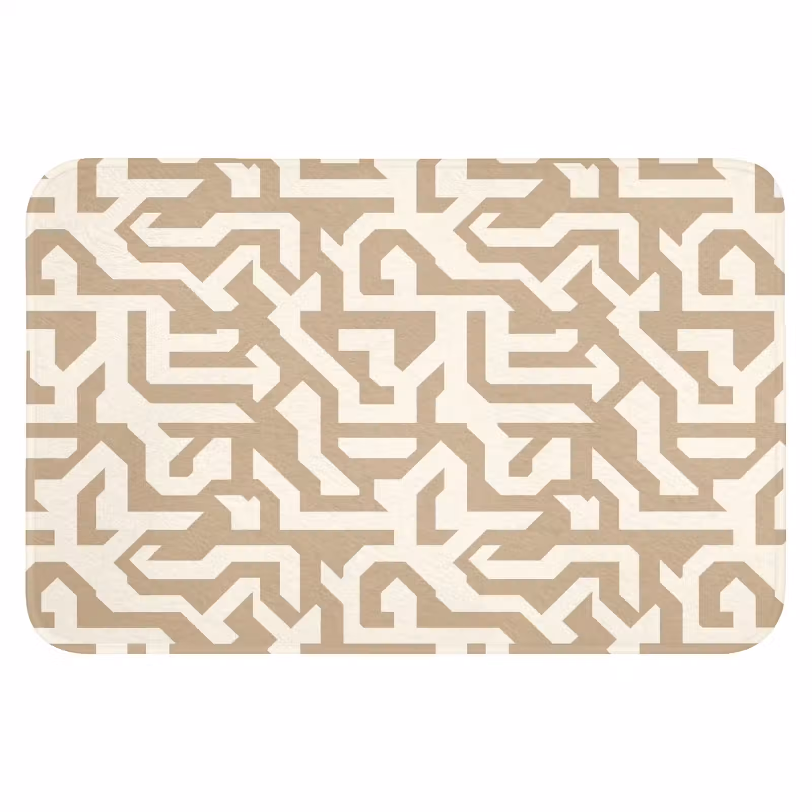 WC Mat - Modern - Abstract - Beige — 1