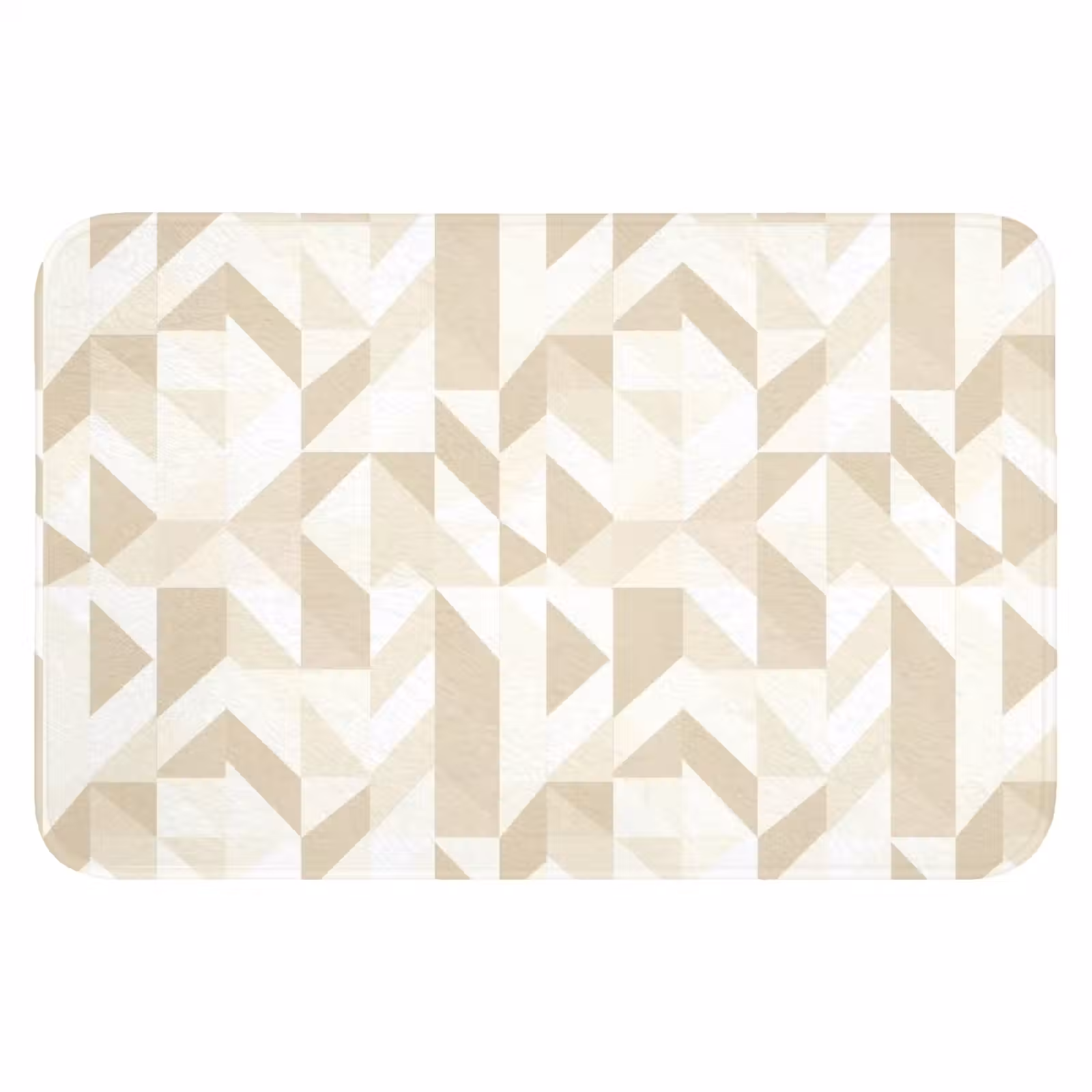 WC Mat - Modern - Abstract - Beige — 1