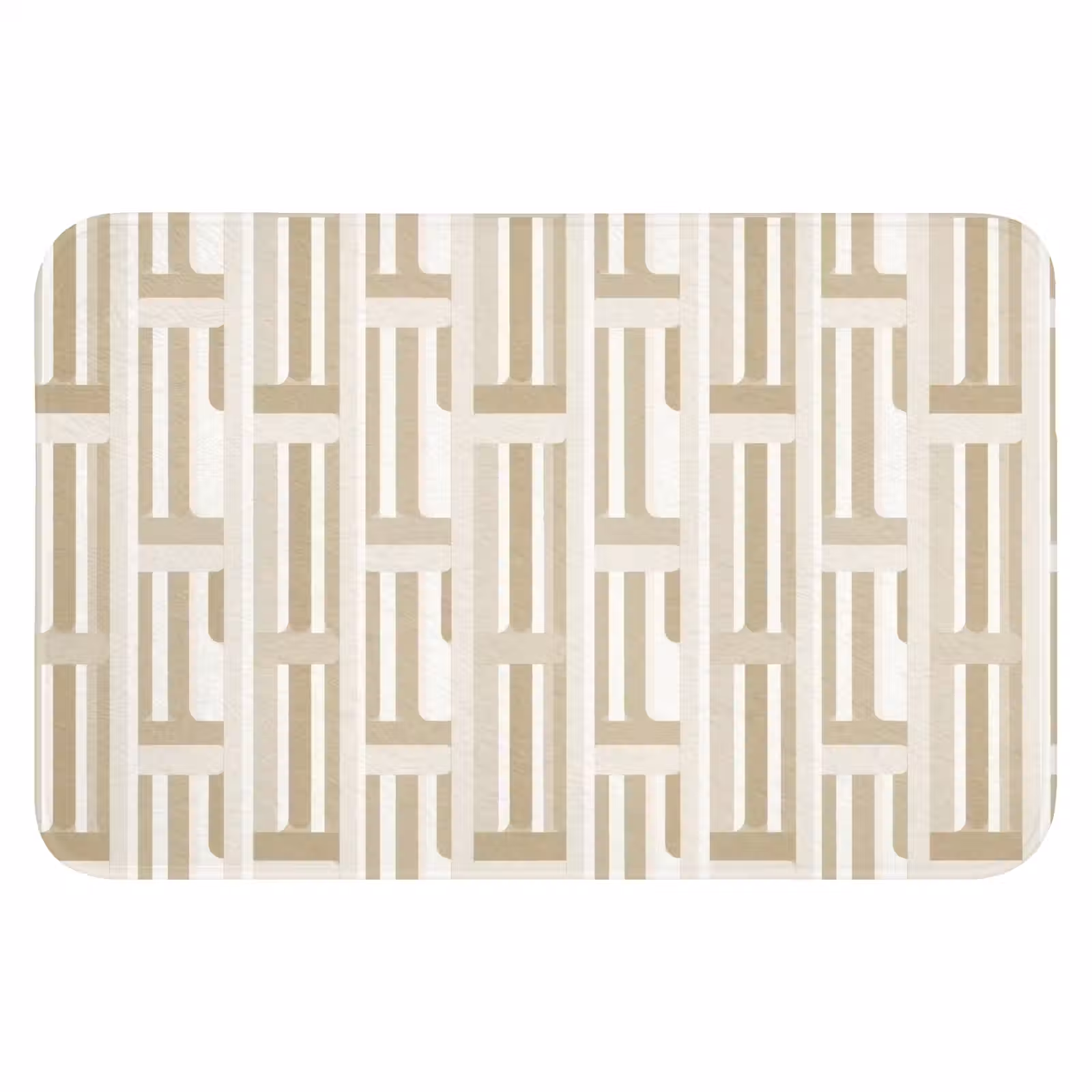 WC Mat - Modern - Geometrisch - Beige — 1