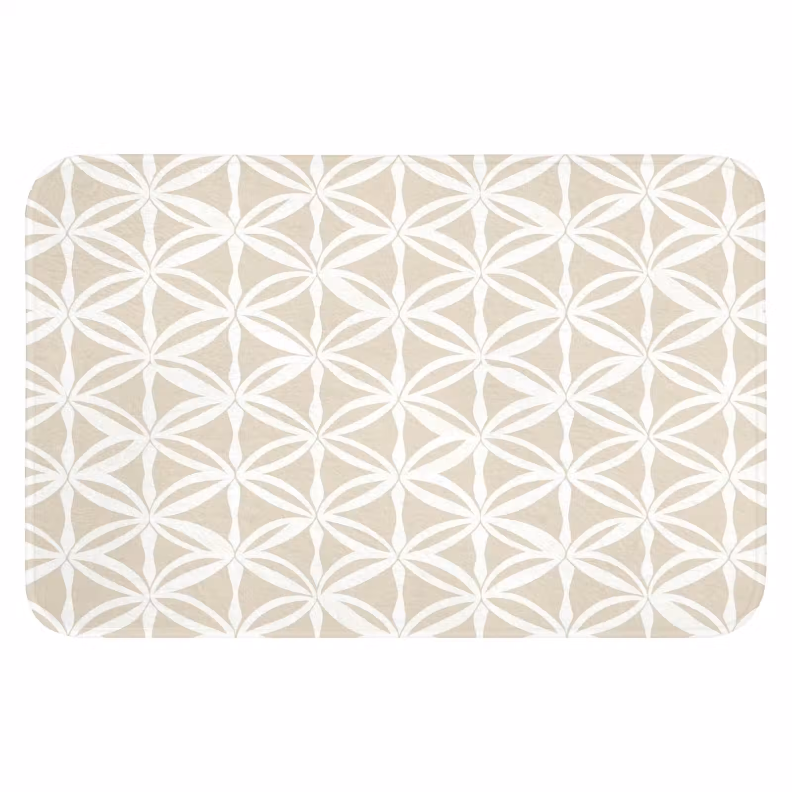 WC Mat - Motief - Modern - Beige — 1