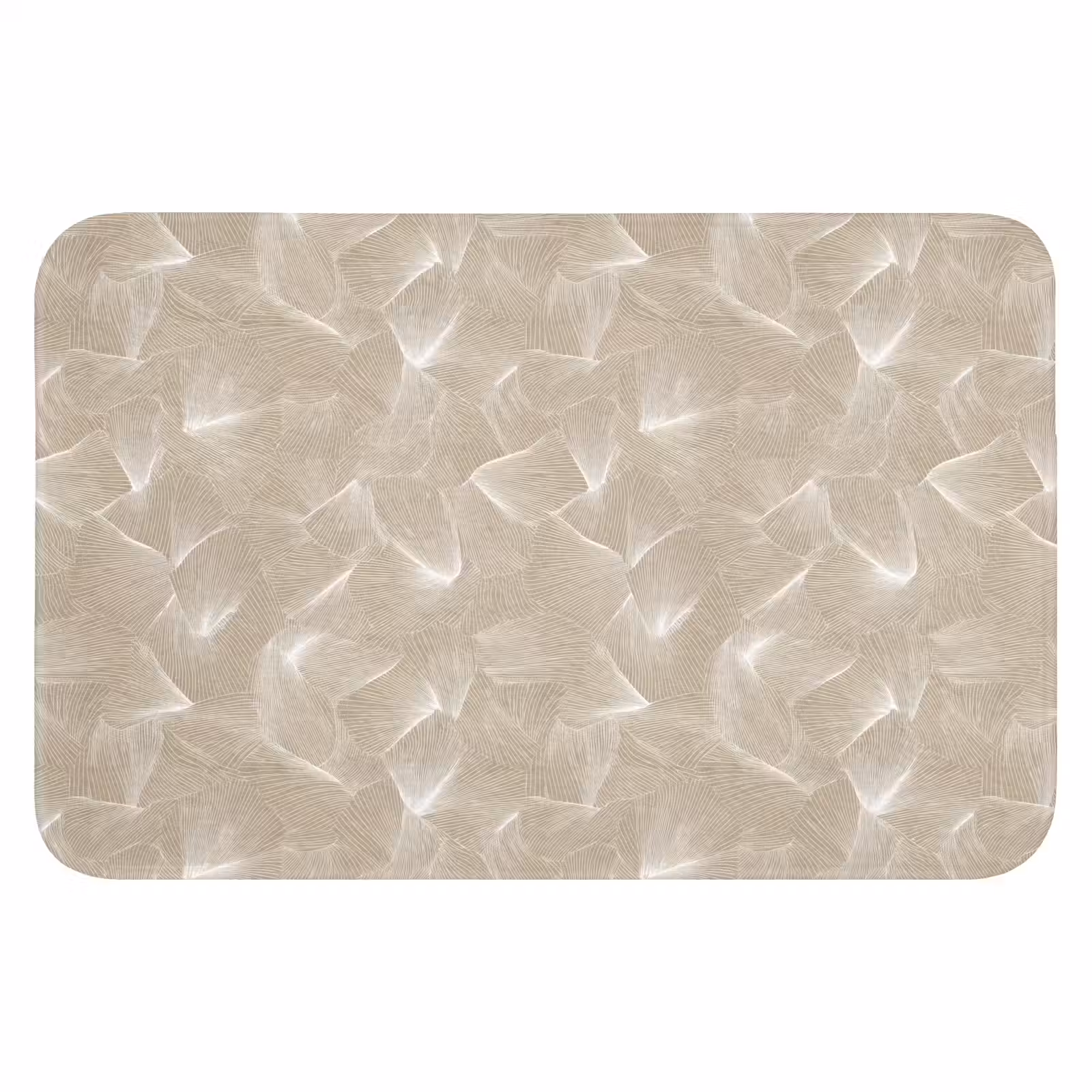 WC Mat - Organisch - Textuur - Beige — 1