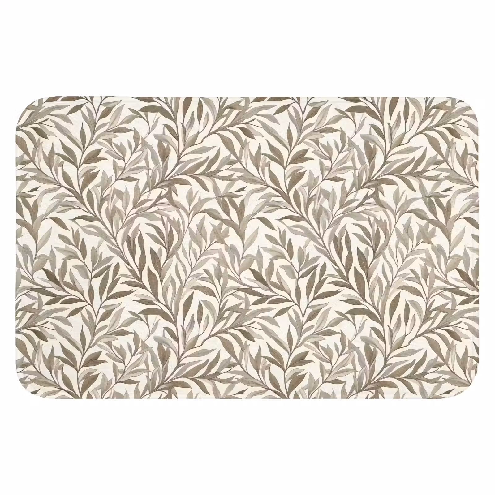 WC Mat - Takken - Botanisch - Taupe — 1