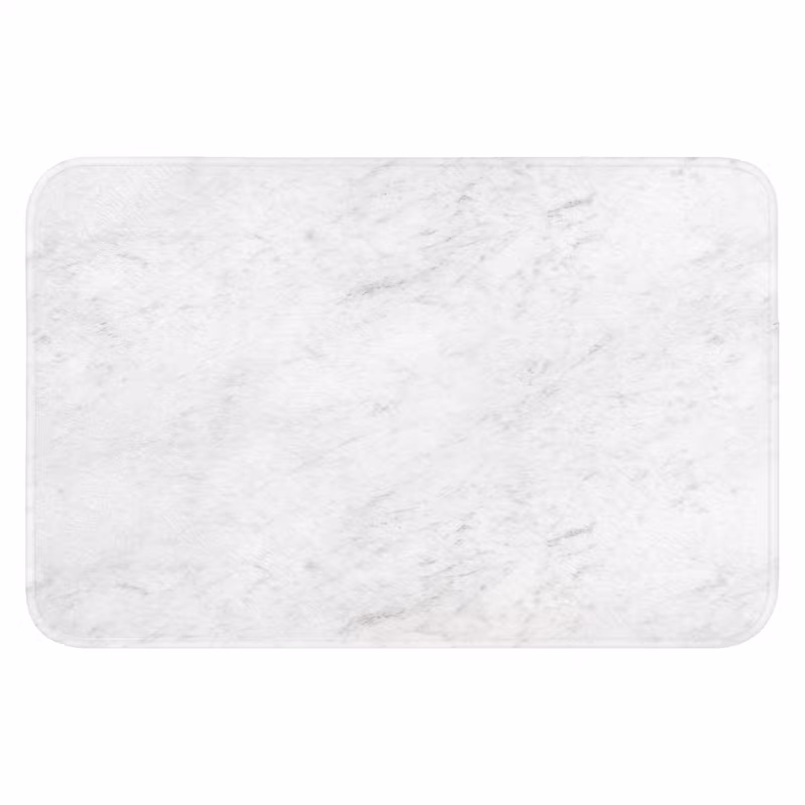 WC Mat - Wit - Marmer - Grijze aders — 1