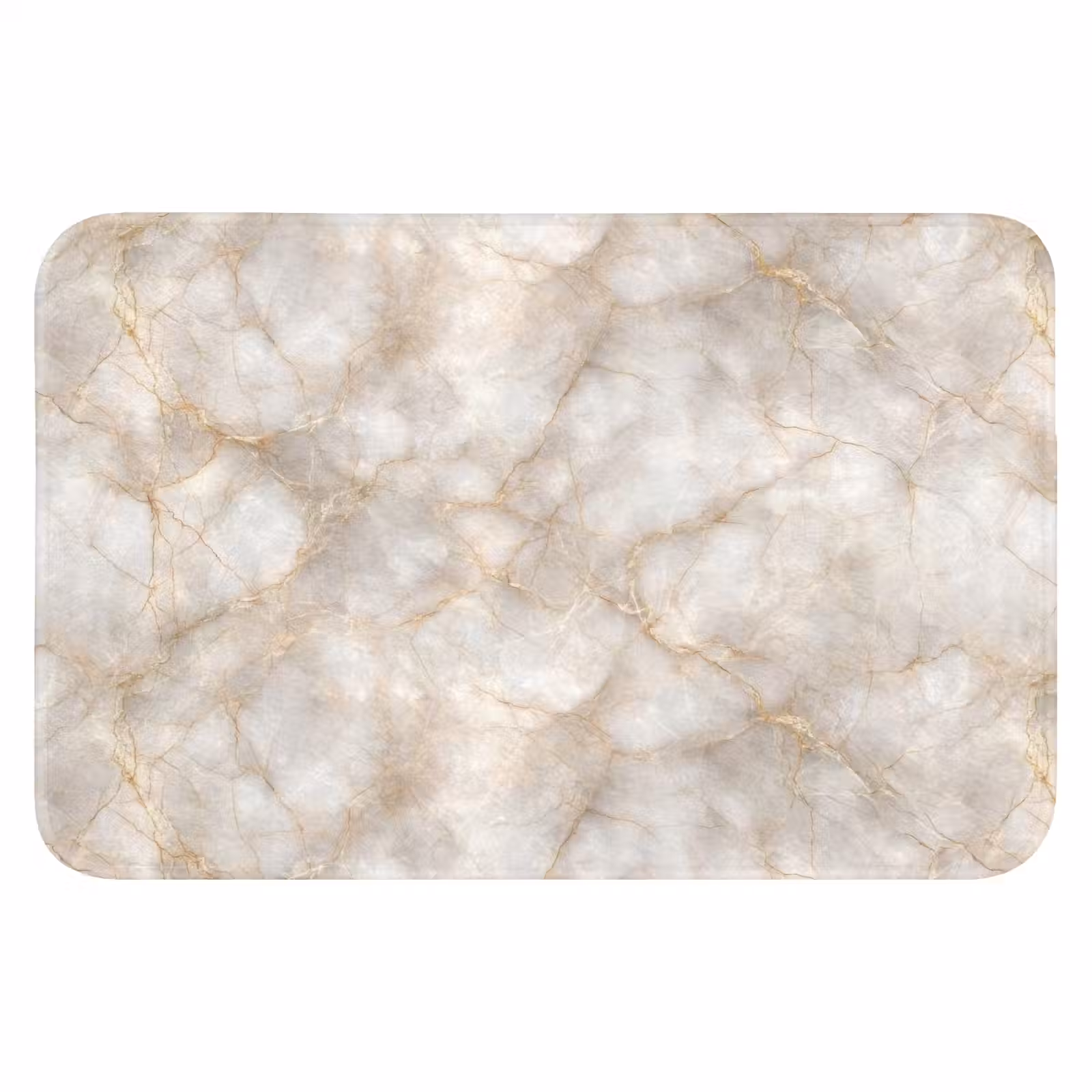 WC Mat - Zandkleurig - Marmer - Natuursteen — 1
