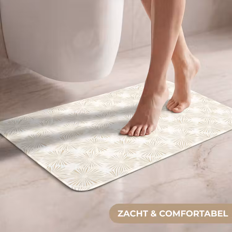 WC Mat - Abstract - Motief - Beige — 7