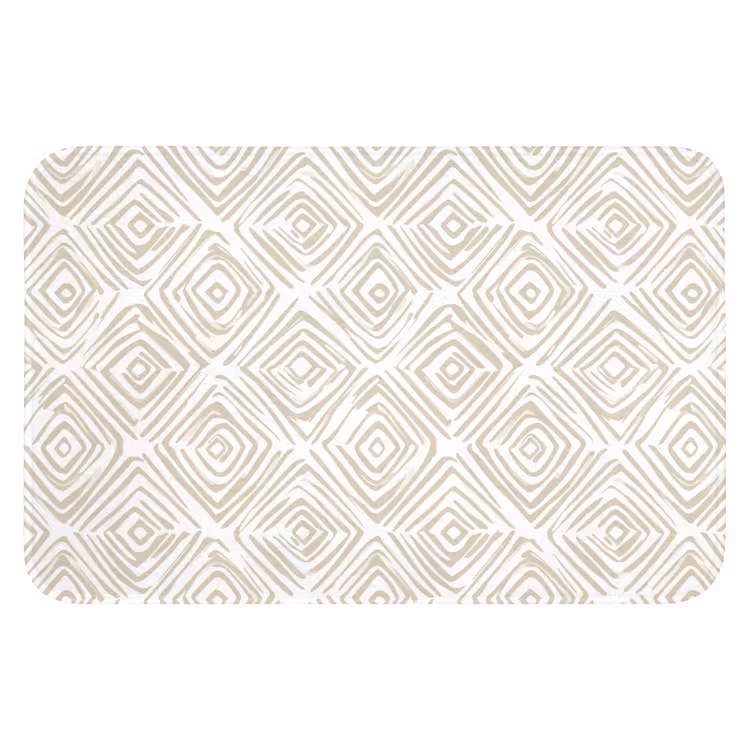 WC Mat - Abstract - Ruit - Beige — 1