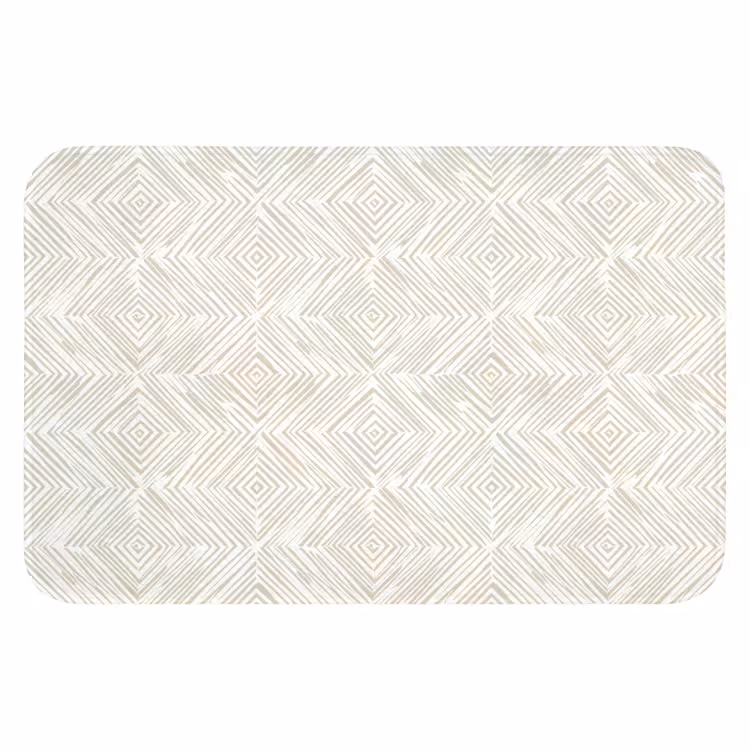 WC Mat - Abstract - Ruiten - Beige — 1