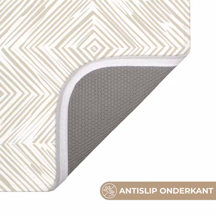 WC Mat - Abstract - Ruiten - Beige — 3