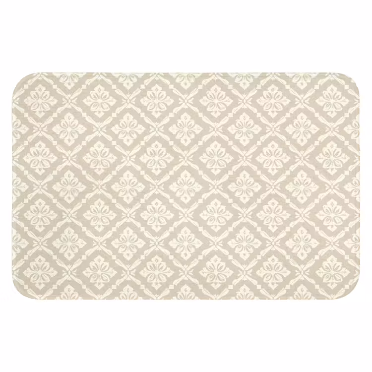 WC Mat - Floraal - Ornament - Beige — 1