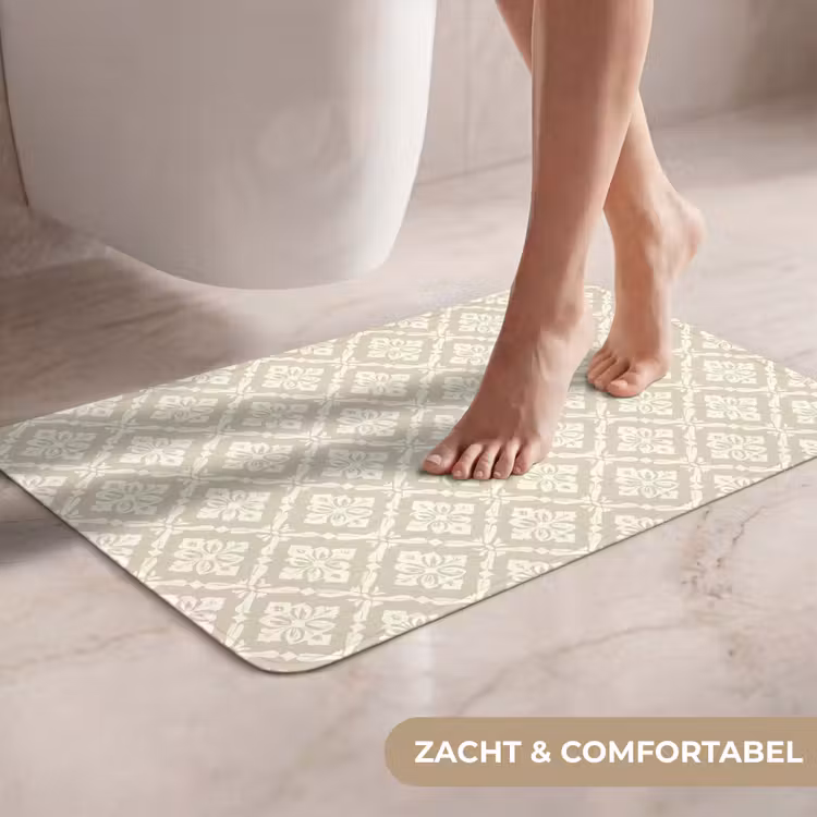 WC Mat - Floraal - Ornament - Beige — 7