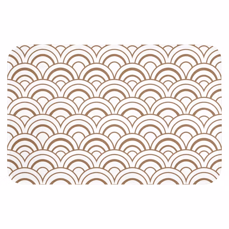 WC Mat - Klassiek - Motief - Terracotta — 1