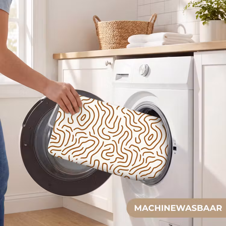 WC Mat - Minimalistisch - Patroon - Terracotta — 5