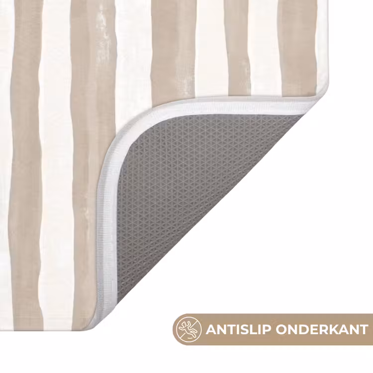WC Mat - Minimalistisch - Strepen - Beige — 3