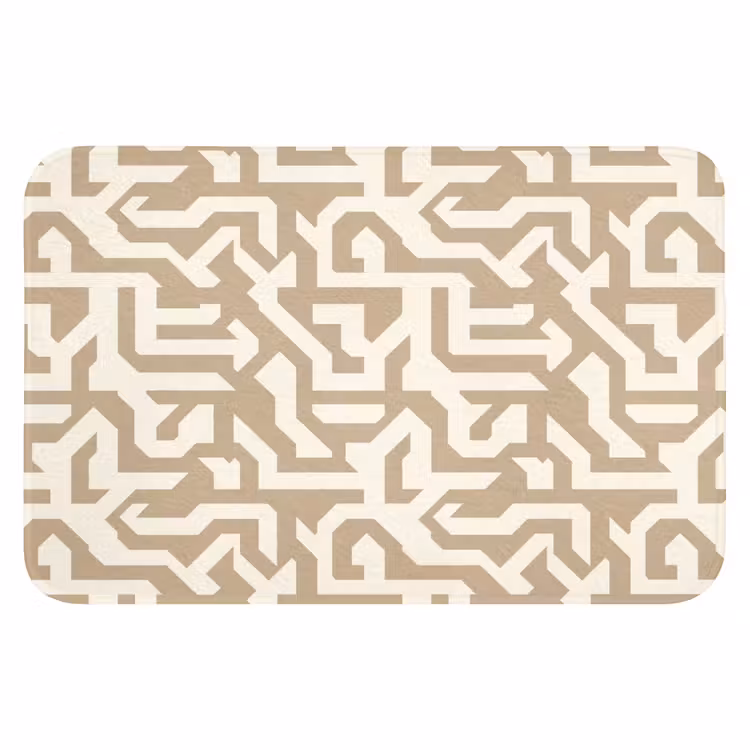 WC Mat - Modern - Abstract - Beige — 1