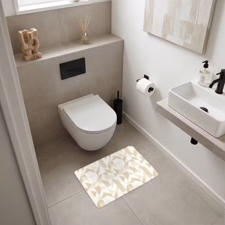 WC Mat - Modern - Abstract - Beige — 6