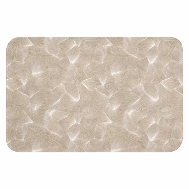 WC Mat - Organisch - Textuur - Beige — 1
