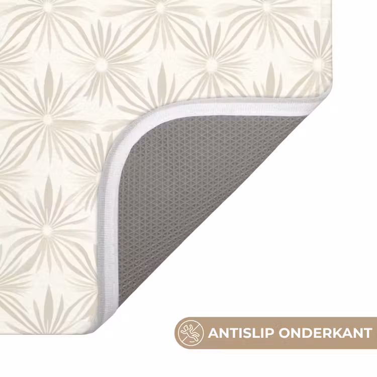 WC Mat - Patroon - Bloemen - Beige — 3