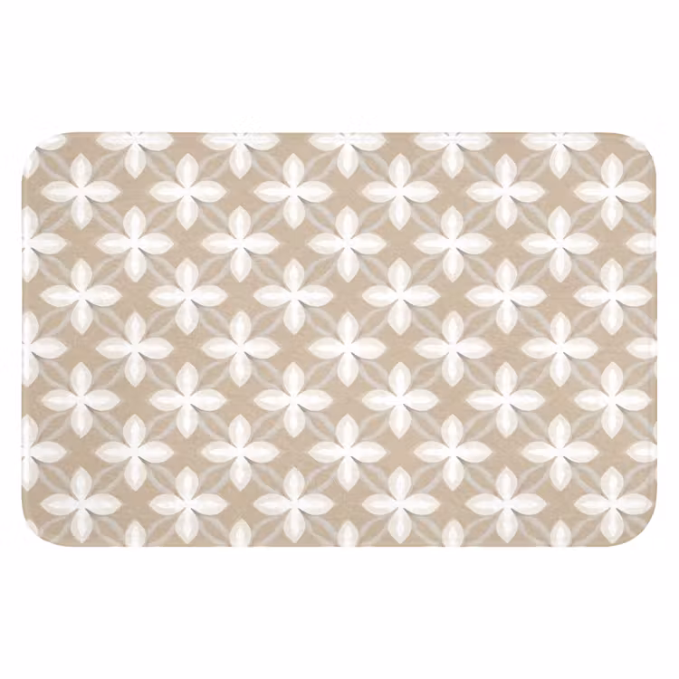 WC Mat - Patroon - Symmetrisch - Beige — 1