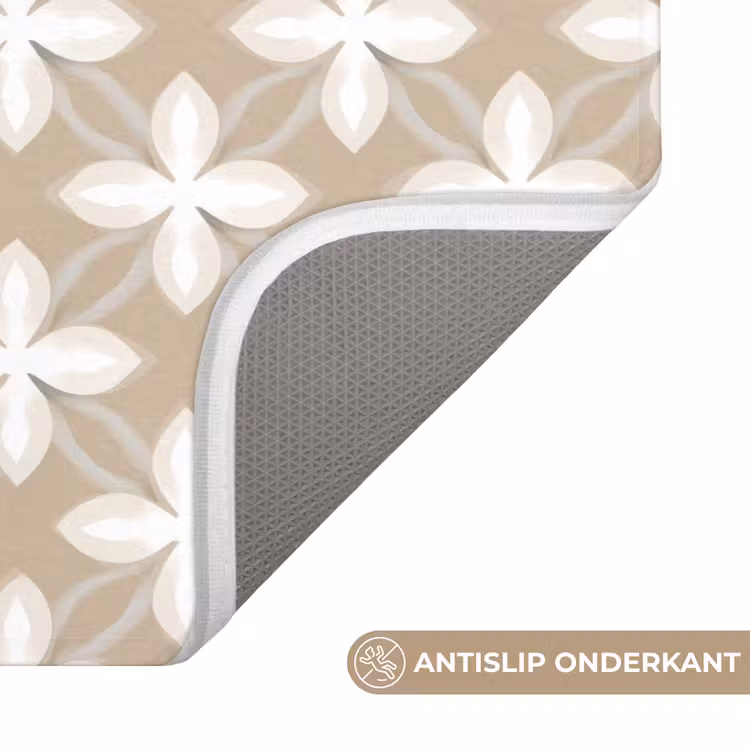 WC Mat - Patroon - Symmetrisch - Beige — 3