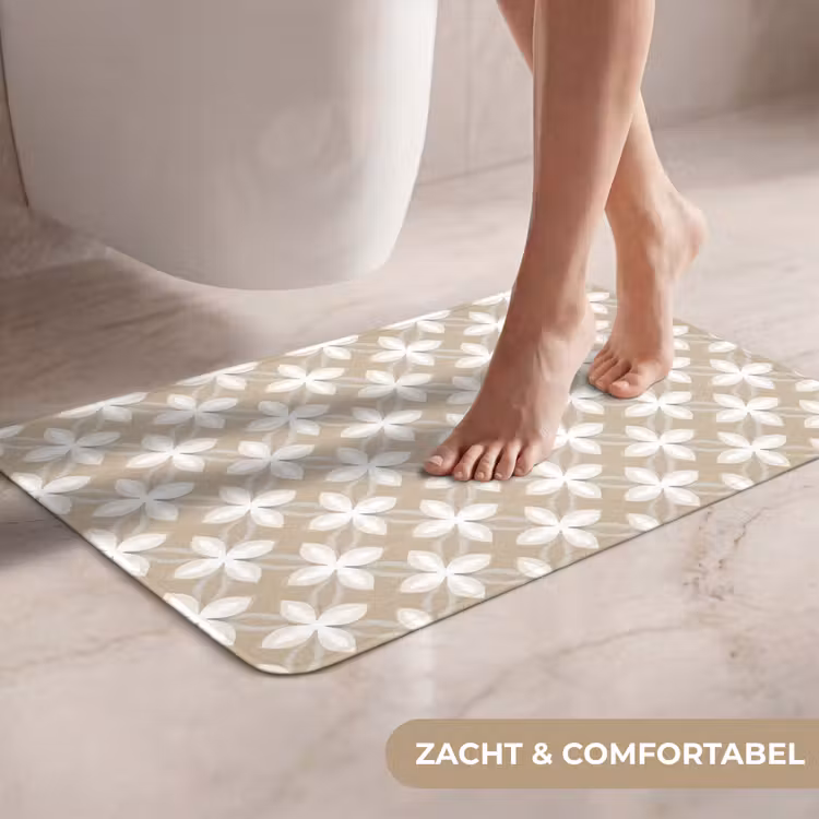 WC Mat - Patroon - Symmetrisch - Beige — 7