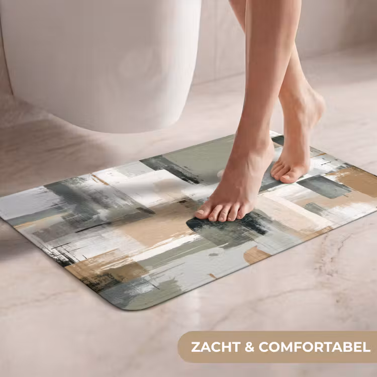 WC Mat - Penseelstreken - Abstract - Aardetinten — 7