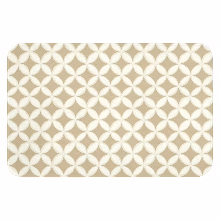 WC Mat - Symmetrisch - Motief - Beige — 1