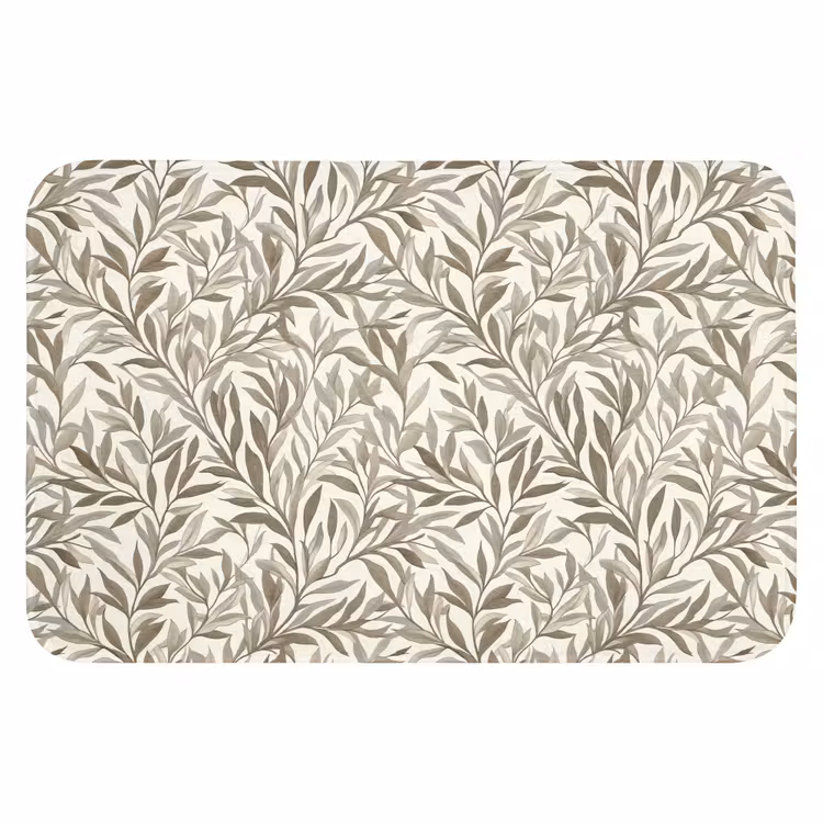 WC Mat - Takken - Botanisch - Taupe — 1