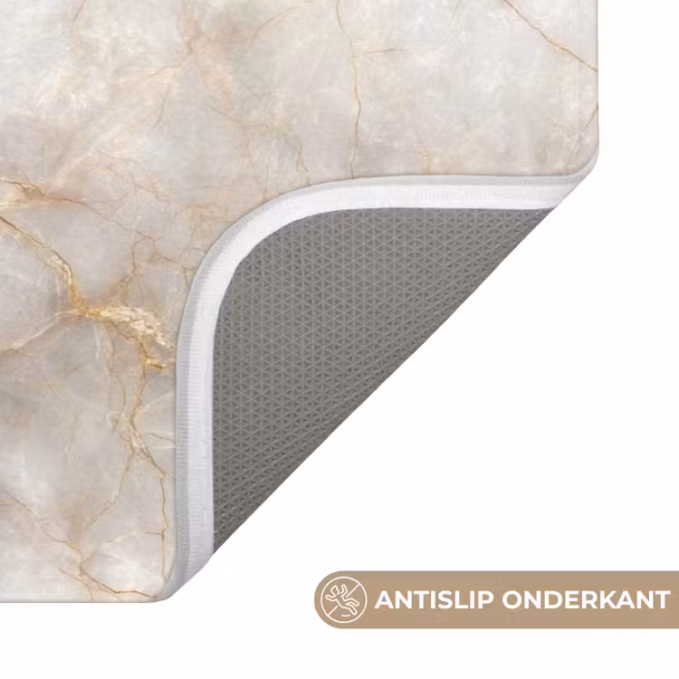 WC Mat - Zandkleurig - Marmer - Natuursteen — 3
