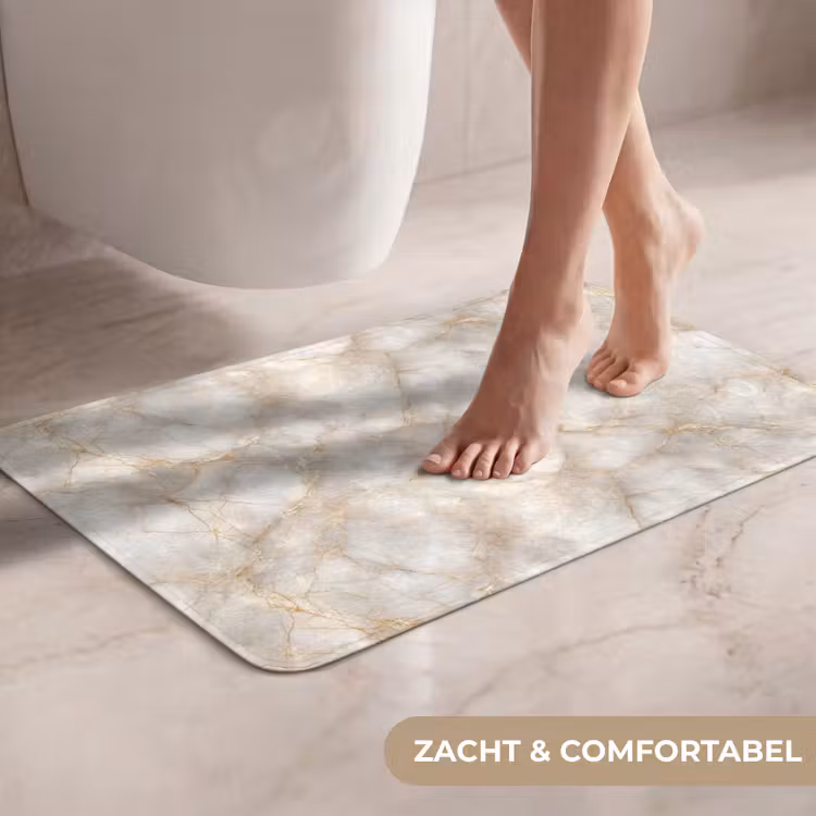 WC Mat - Zandkleurig - Marmer - Natuursteen — 7