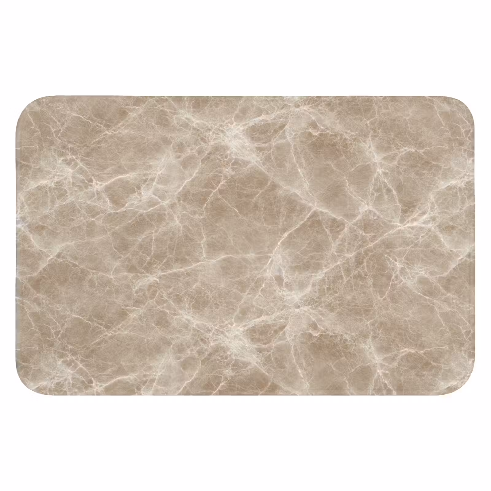 WC Mat - Bruin - Kristaladers - Marmer — 1