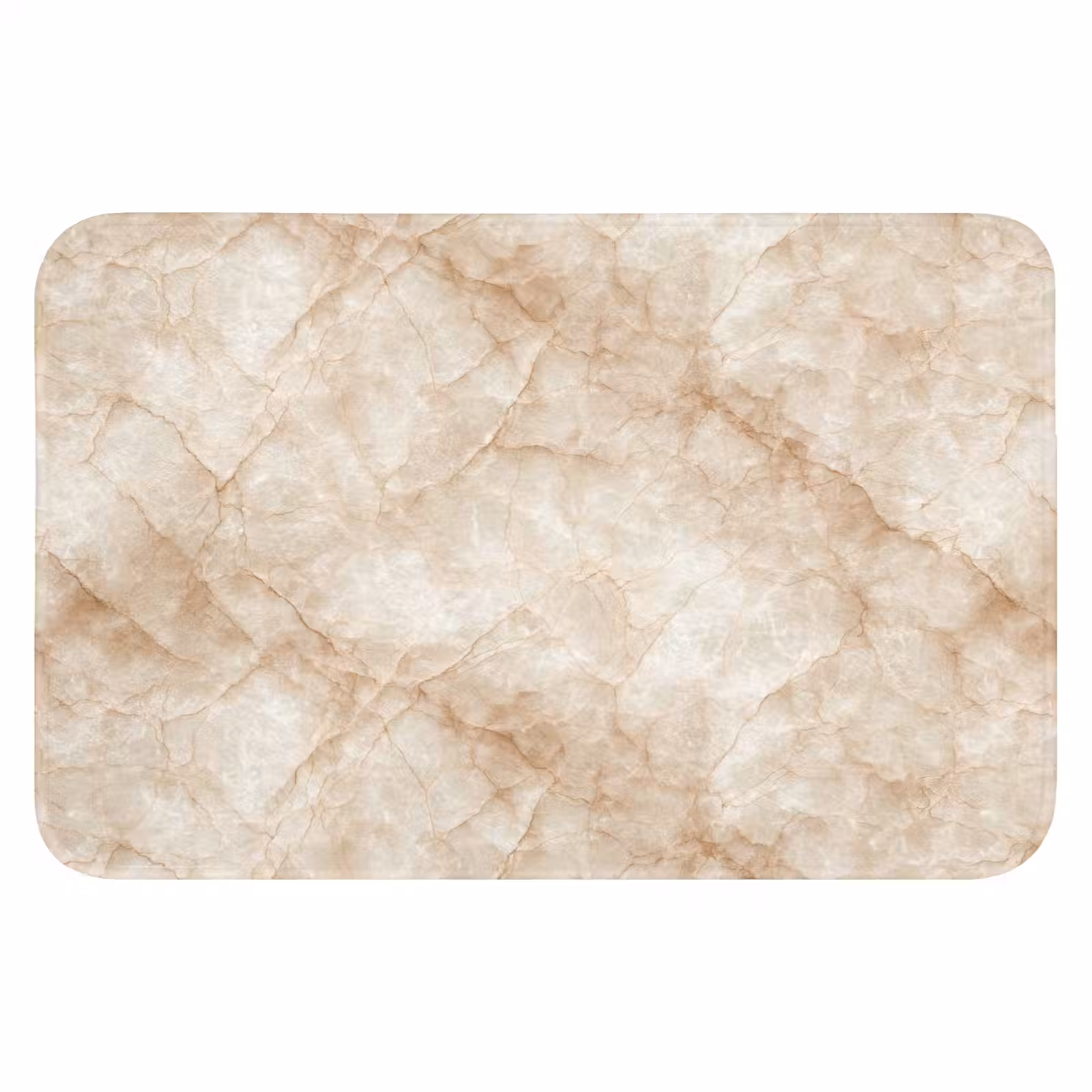 WC Mat - Kristalstructuur - Bruin - Marmer — 1