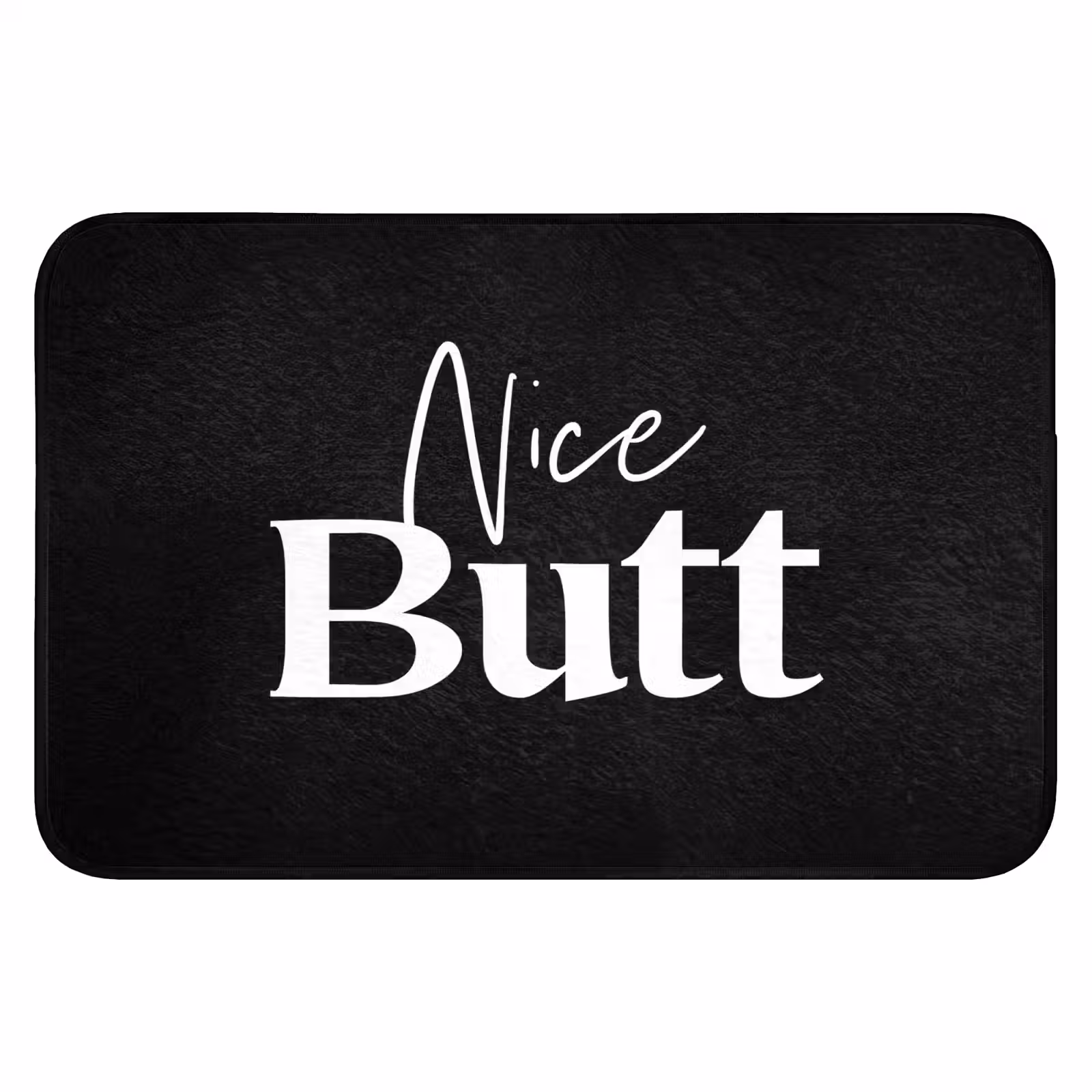 WC Mat - Quotes - Nice butt - Zwart - Spreuken — 1