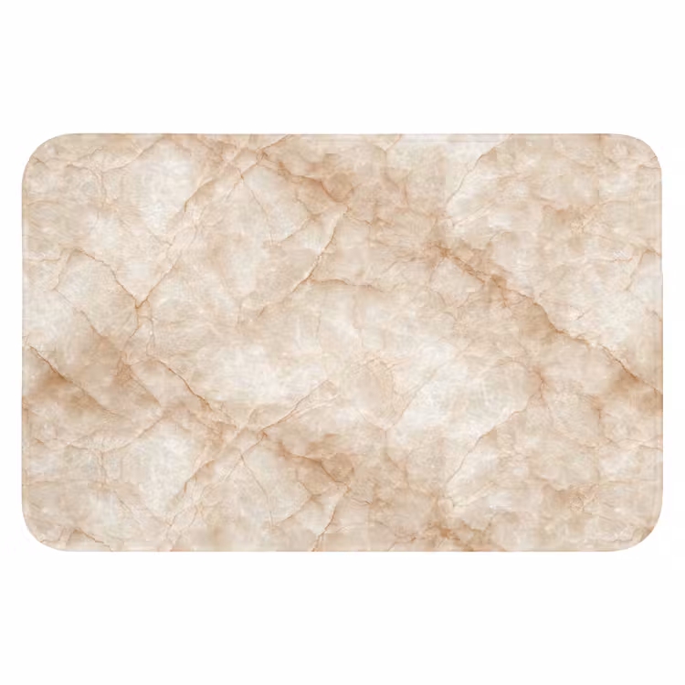WC Mat - Kristalstructuur - Bruin - Marmer — 1