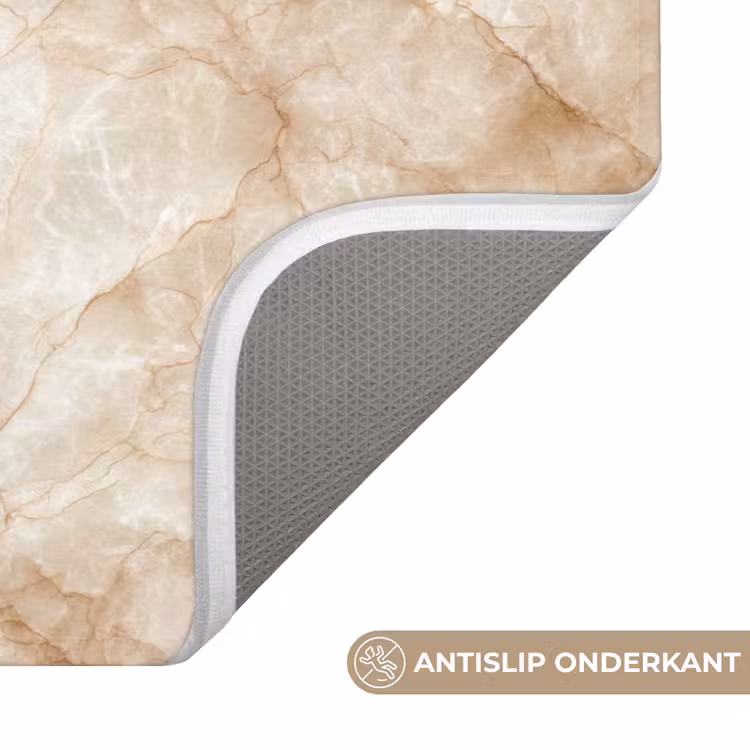 WC Mat - Kristalstructuur - Bruin - Marmer — 3