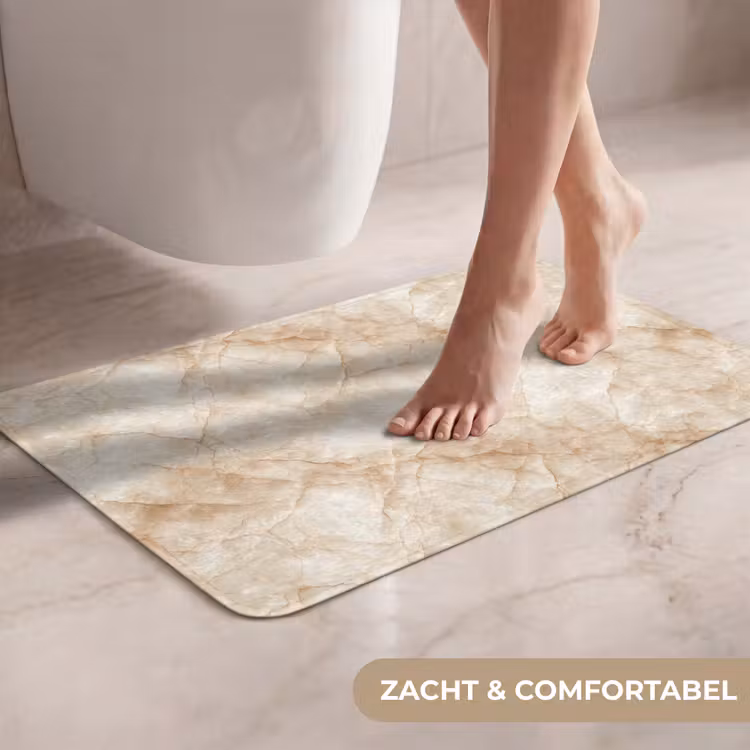 WC Mat - Kristalstructuur - Bruin - Marmer — 7